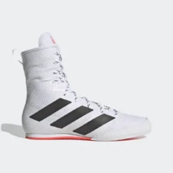 Adidas Box Hog 3 Boxing Boots - White/Black