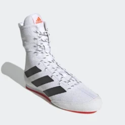 Adidas Box Hog 3 Boxing Boots - White/Black