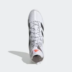 Adidas Box Hog 3 Boxing Boots - White/Black