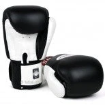SENIOR GLOVES Twins 2-Tone Black-White Boxing Gloves
