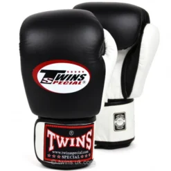 SENIOR GLOVES Twins 2-Tone Black-White Boxing Gloves