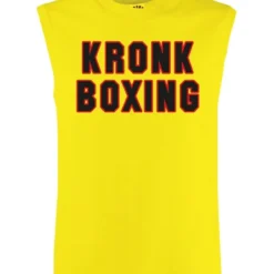CLOTHING KRONK Boxing Sleeveless T Shirt Yellow